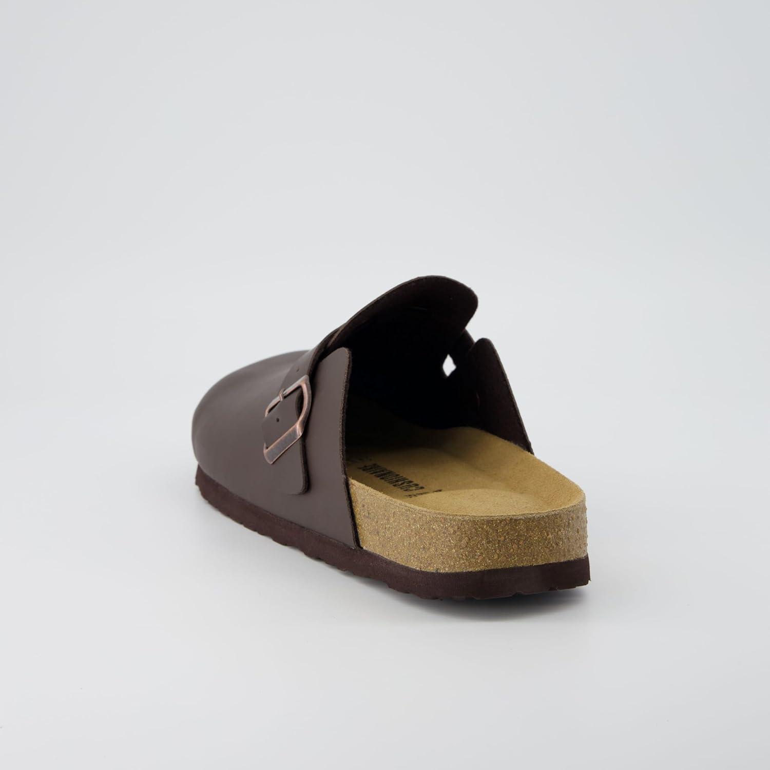 image:imageCUSHIONAIRE Haze Mens Clogs  Comfortable SlipOn Clogs for Men with Arch Support and Cork Suede Footbed  Perfect Potato Shoes for Indoor amp Outdoor UseBrown