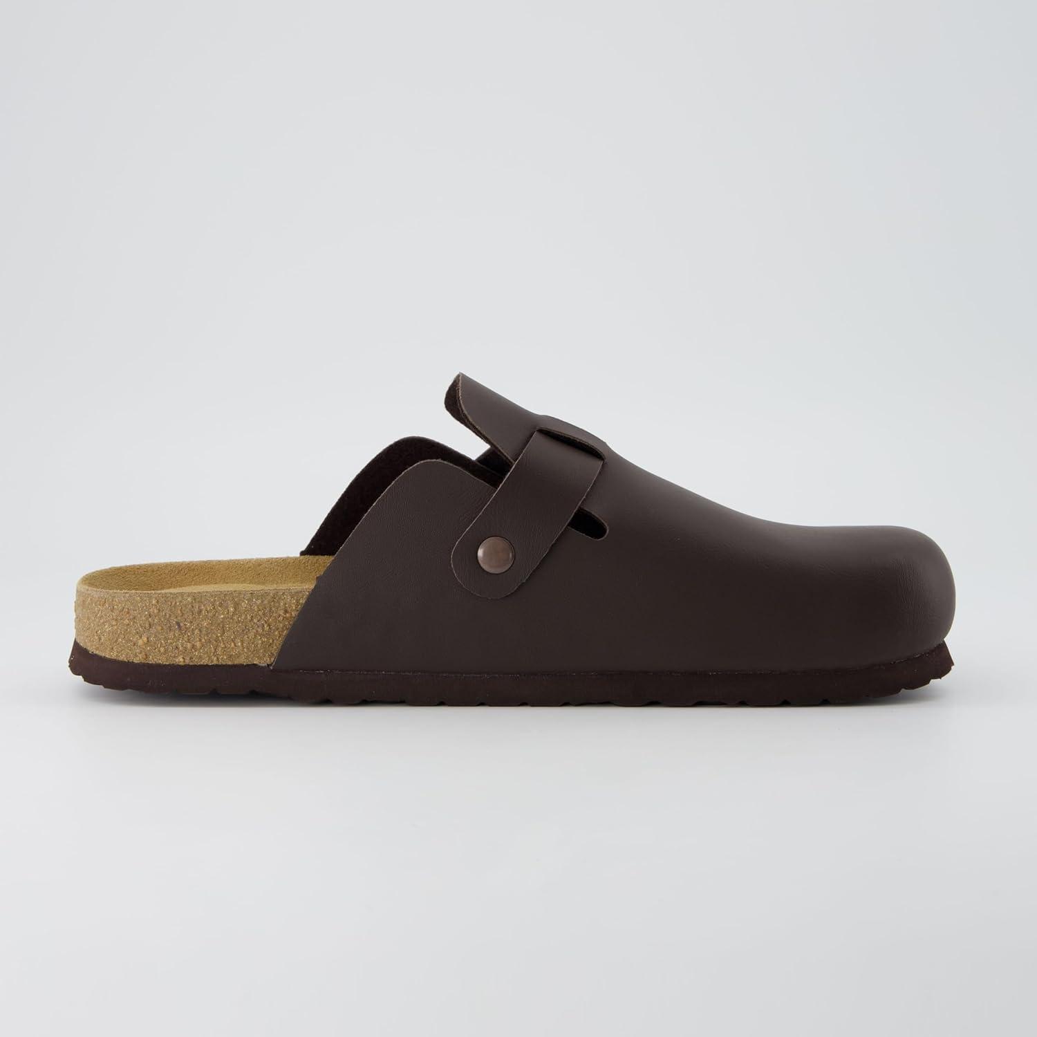 image:imageCUSHIONAIRE Haze Mens Clogs  Comfortable SlipOn Clogs for Men with Arch Support and Cork Suede Footbed  Perfect Potato Shoes for Indoor amp Outdoor UseBrown
