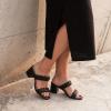 image:imageBraided Heel Sandal OnyxBlack