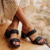 image:imageBraided Heel Sandal OnyxBlack