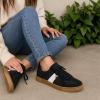 image:imageCUSHIONAIRE Bailey Womens Retro Sneaker Classic Everyday Sneakers for Women with Sleek Rounded Toe and Memory FoamBlackWhite