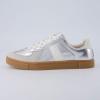 image:imageCUSHIONAIRE Bailey Womens Retro Sneaker Classic Everyday Sneakers for Women with Sleek Rounded Toe and Memory FoamSilver