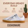 image:imageCUSHIONAIRE Bailey Womens Retro Sneaker Classic Everyday Sneakers for Women with Sleek Rounded Toe and Memory FoamSilver