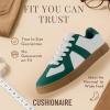 image:imageCUSHIONAIRE Bailey Womens Retro Sneaker Classic Everyday Sneakers for Women with Sleek Rounded Toe and Memory FoamWhiteGreen