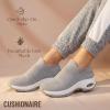 image:imageCUSHIONAIRE Breeze Easy Slip On Womens Sneakers  Casual Everyday Walking Shoes for Women with Breathable Mesh and ComfortGrey