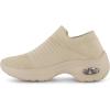 image:imageCUSHIONAIRE Breeze Easy Slip On Womens Sneakers  Casual Everyday Walking Shoes for Women with Breathable Mesh and ComfortTaupe