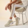 image:imageCUSHIONAIRE Breeze Easy Slip On Womens Sneakers  Casual Everyday Walking Shoes for Women with Breathable Mesh and ComfortTaupeWhite