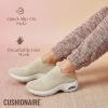image:imageCUSHIONAIRE Breeze Easy Slip On Womens Sneakers  Casual Everyday Walking Shoes for Women with Breathable Mesh and ComfortTaupeWhite