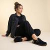 image:imageCUSHIONAIRE Brooklyn Suede Womens Slides Comfortable Clog Mules with Adjustable Buckles  Summer Shoes for WomenBlack