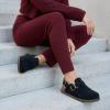 image:imageCUSHIONAIRE Brooklyn Suede Womens Slides Comfortable Clog Mules with Adjustable Buckles  Summer Shoes for WomenBlack