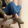 image:imageCUSHIONAIRE Brooklyn Suede Womens Slides Comfortable Clog Mules with Adjustable Buckles  Summer Shoes for WomenMoss
