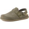 image:imageCUSHIONAIRE Brooklyn Suede Womens Slides Comfortable Clog Mules with Adjustable Buckles  Summer Shoes for WomenMoss