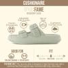 image:imageCUSHIONAIRE Fame Pillow Recovery Sandals for Women Adjustable Double Buckle Waterproof EVA Cloud Slides for WomenAloe