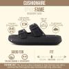 image:imageCUSHIONAIRE Fame Pillow Recovery Sandals for Women Adjustable Double Buckle Waterproof EVA Cloud Slides for WomenBlack