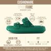 image:imageCUSHIONAIRE Fame Pillow Recovery Sandals for Women Adjustable Double Buckle Waterproof EVA Cloud Slides for WomenEmerald