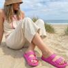 image:imageCUSHIONAIRE Fame Pillow Recovery Sandals for Women Adjustable Double Buckle Waterproof EVA Cloud Slides for WomenHot Pink