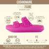 image:imageCUSHIONAIRE Fame Pillow Recovery Sandals for Women Adjustable Double Buckle Waterproof EVA Cloud Slides for WomenHot Pink