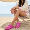 image:imageCUSHIONAIRE Fame Pillow Recovery Sandals for Women Adjustable Double Buckle Waterproof EVA Cloud Slides for WomenHot Pink