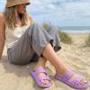 image:imageCUSHIONAIRE Fame Pillow Recovery Sandals for Women Adjustable Double Buckle Waterproof EVA Cloud Slides for WomenLavender