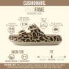 image:imageCUSHIONAIRE Fame Pillow Recovery Sandals for Women Adjustable Double Buckle Waterproof EVA Cloud Slides for WomenLeopard