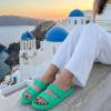image:imageCUSHIONAIRE Fame Pillow Recovery Sandals for Women Adjustable Double Buckle Waterproof EVA Cloud Slides for WomenMint