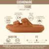 image:imageCUSHIONAIRE Fame Pillow Recovery Sandals for Women Adjustable Double Buckle Waterproof EVA Cloud Slides for WomenOrange