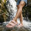 image:imageCUSHIONAIRE Fame Pillow Recovery Sandals for Women Adjustable Double Buckle Waterproof EVA Cloud Slides for WomenPink