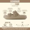 image:imageCUSHIONAIRE Fame Pillow Recovery Sandals for Women Adjustable Double Buckle Waterproof EVA Cloud Slides for WomenPutty