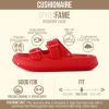 image:imageCUSHIONAIRE Fame Pillow Recovery Sandals for Women Adjustable Double Buckle Waterproof EVA Cloud Slides for WomenRed