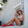 image:imageCUSHIONAIRE Fame Pillow Recovery Sandals for Women Adjustable Double Buckle Waterproof EVA Cloud Slides for WomenRed
