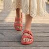 image:imageCUSHIONAIRE Fame Pillow Recovery Sandals for Women Adjustable Double Buckle Waterproof EVA Cloud Slides for WomenSalmon