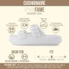 image:imageCUSHIONAIRE Fame Pillow Recovery Sandals for Women Adjustable Double Buckle Waterproof EVA Cloud Slides for WomenWhite