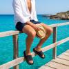 image:imageCUSHIONAIRE Feather EVA Mens Sandals  Slip On Recovery Slides Lightweight Water Shoes for MenBlack