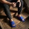 image:imageCUSHIONAIRE Feather EVA Mens Sandals  Slip On Recovery Slides Lightweight Water Shoes for MenCobalt Blue