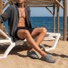 image:imageCUSHIONAIRE Feather EVA Mens Sandals  Slip On Recovery Slides Lightweight Water Shoes for MenGrey