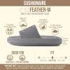 image:imageCUSHIONAIRE Feather EVA Mens Sandals  Slip On Recovery Slides Lightweight Water Shoes for MenGrey
