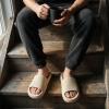 image:imageCUSHIONAIRE Feather EVA Mens Sandals  Slip On Recovery Slides Lightweight Water Shoes for MenKhaki