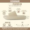 image:imageCUSHIONAIRE Feather EVA Mens Sandals  Slip On Recovery Slides Lightweight Water Shoes for MenKhaki