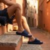 image:imageCUSHIONAIRE Feather EVA Mens Sandals  Slip On Recovery Slides Lightweight Water Shoes for MenNavy
