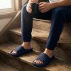 image:imageCUSHIONAIRE Feather EVA Mens Sandals  Slip On Recovery Slides Lightweight Water Shoes for MenNavy
