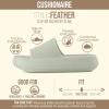 image:imageCUSHIONAIRE Feather EVA Slides for Women  Comfortable Slip On Womens Slippers Indoor Outdoor Shower Shoes Beach Essential Cloud SlidesAloe