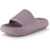 image:imageCUSHIONAIRE Feather EVA Slides for Women  Comfortable Slip On Womens Slippers Indoor Outdoor Shower Shoes Beach Essential Cloud SlidesIris