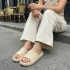 image:imageCUSHIONAIRE Feather EVA Slides for Women  Comfortable Slip On Womens Slippers Indoor Outdoor Shower Shoes Beach Essential Cloud SlidesKhaki