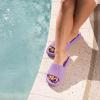 image:imageCUSHIONAIRE Feather EVA Slides for Women  Comfortable Slip On Womens Slippers Indoor Outdoor Shower Shoes Beach Essential Cloud SlidesLavender