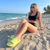 image:imageCUSHIONAIRE Feather EVA Slides for Women  Comfortable Slip On Womens Slippers Indoor Outdoor Shower Shoes Beach Essential Cloud SlidesLemon Yellow