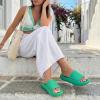 image:imageCUSHIONAIRE Feather EVA Slides for Women  Comfortable Slip On Womens Slippers Indoor Outdoor Shower Shoes Beach Essential Cloud SlidesMint