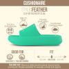 image:imageCUSHIONAIRE Feather EVA Slides for Women  Comfortable Slip On Womens Slippers Indoor Outdoor Shower Shoes Beach Essential Cloud SlidesMint