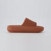 image:imageCUSHIONAIRE Feather EVA Slides for Women  Comfortable Slip On Womens Slippers Indoor Outdoor Shower Shoes Beach Essential Cloud SlidesOrange