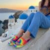image:imageCUSHIONAIRE Feather EVA Slides for Women  Comfortable Slip On Womens Slippers Indoor Outdoor Shower Shoes Beach Essential Cloud SlidesTie Dye