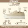 image:imageCUSHIONAIRE Freshman Womens Sneakers Lightweight Casual Walking Shoes for Women with Memory Foam Wide Widths AvailableKhaki Canvas